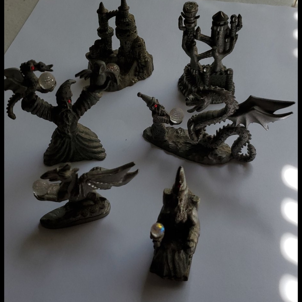 Spoontiques dragon, castle, lizard lot.